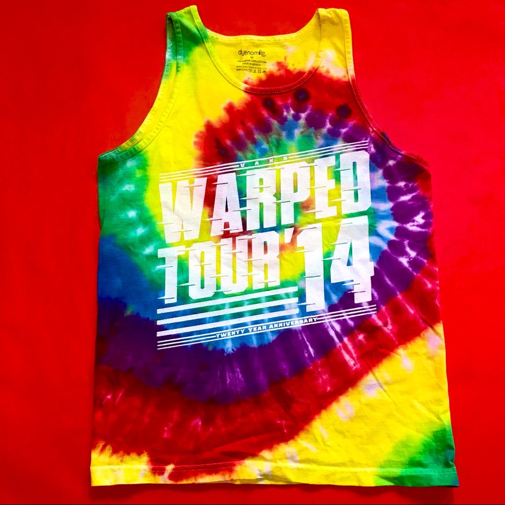 Vans Warped Tour 2014 Tie Dye Tank Top